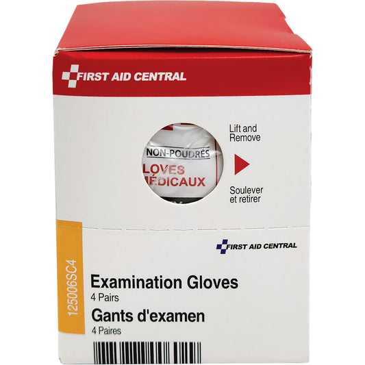 First Aid Central SmartCompliance® Refill Examination Gloves, Vinyl, Powder-Free, Clear, Class 2