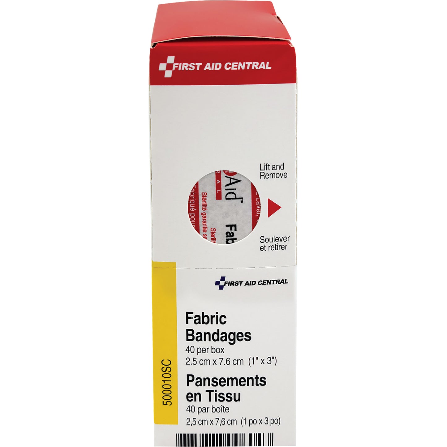 First Aid Central SmartCompliance® Refill Adhesive Bandages, Rectangular/Square, 3", Fabric, Non-Sterile