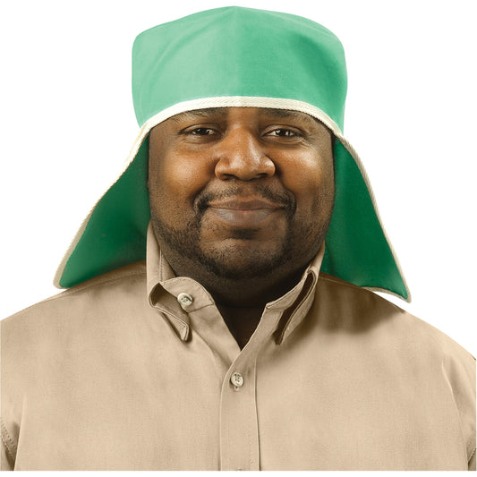  Weldlite™ Welding Cap With Neck Drape, One Size, Green