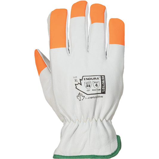 Superior Glove Works Ltd. Endura® Thinsulate™ Cut-Resistant Gloves, Size Small/7, Goatskin/TenActiv™ Shell, ASTM ANSI Level A6
