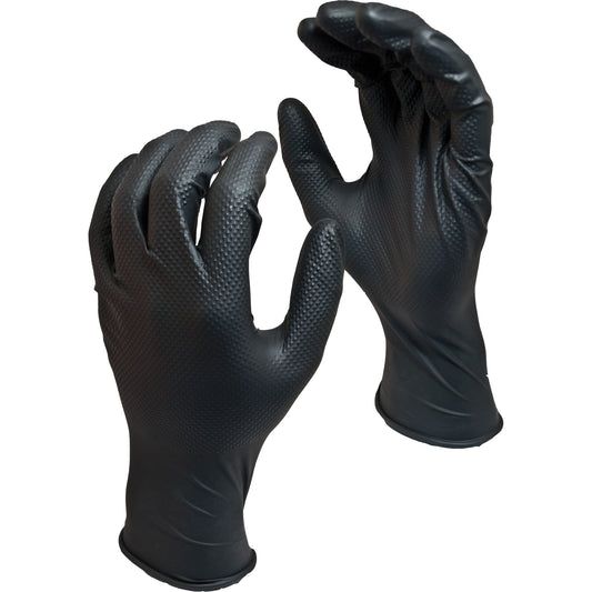 Watson Gloves Green Monkey™ Biodegradable Disposable Gloves, Large, Nitrile, 8-mil, Powder-Free, Black
