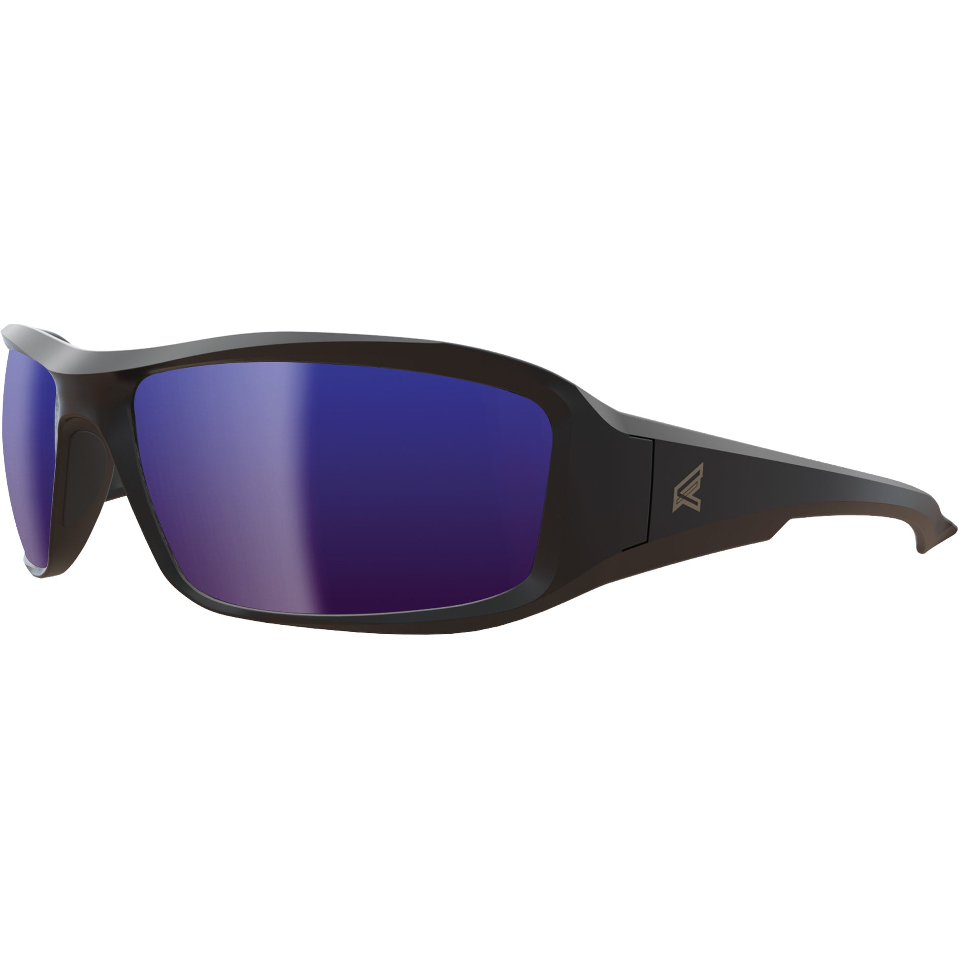 Edge Safety Eyewear Edge Brazeau Safety Glasses, Blue Mirror Lens, ANSI Z87+/Meets/Exceeds CSA Z94.3