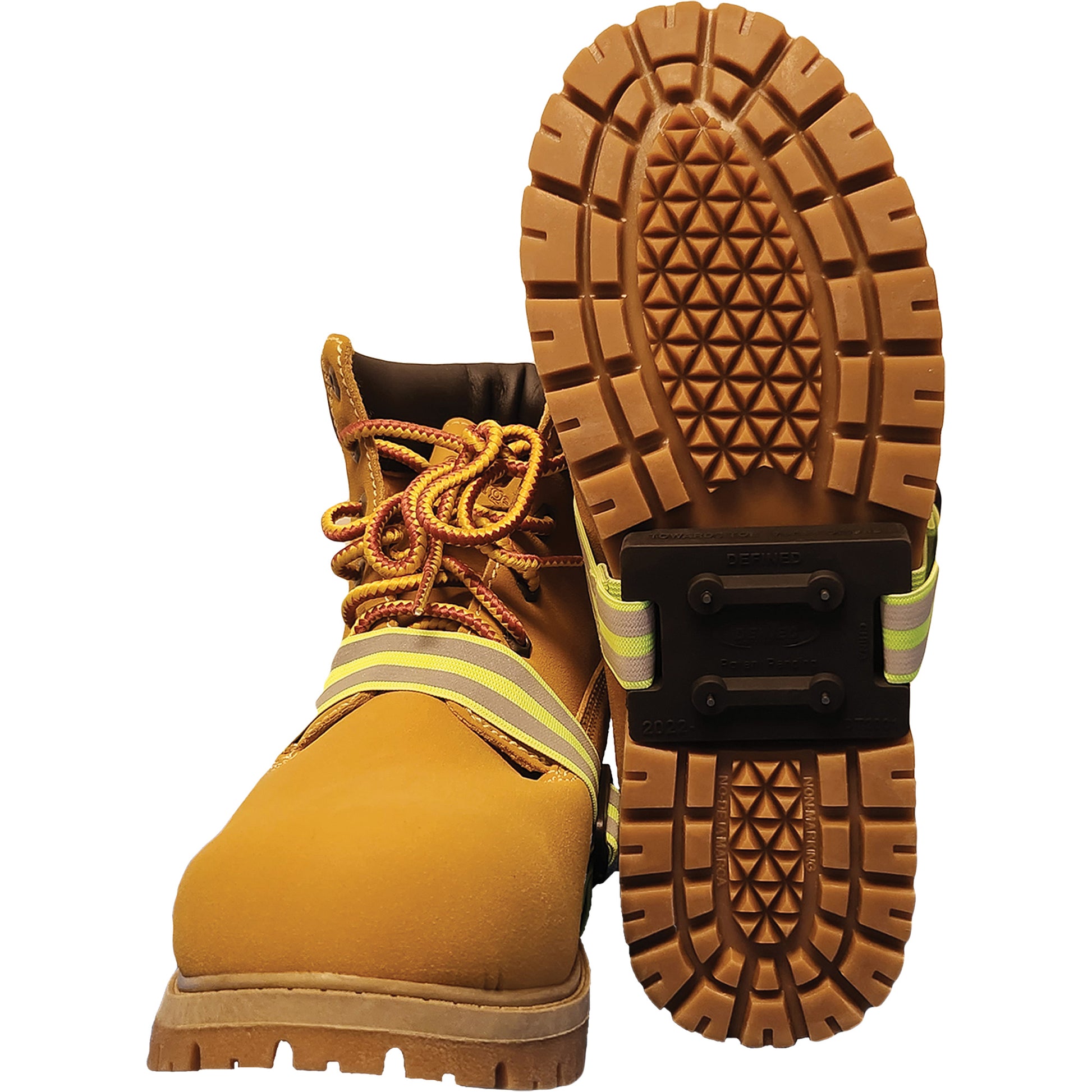 Dentec Icetred™ Mid-Sole Traction Device with Defined Heel, Rubber/Tungsten Carbide, Stud Traction, One Size