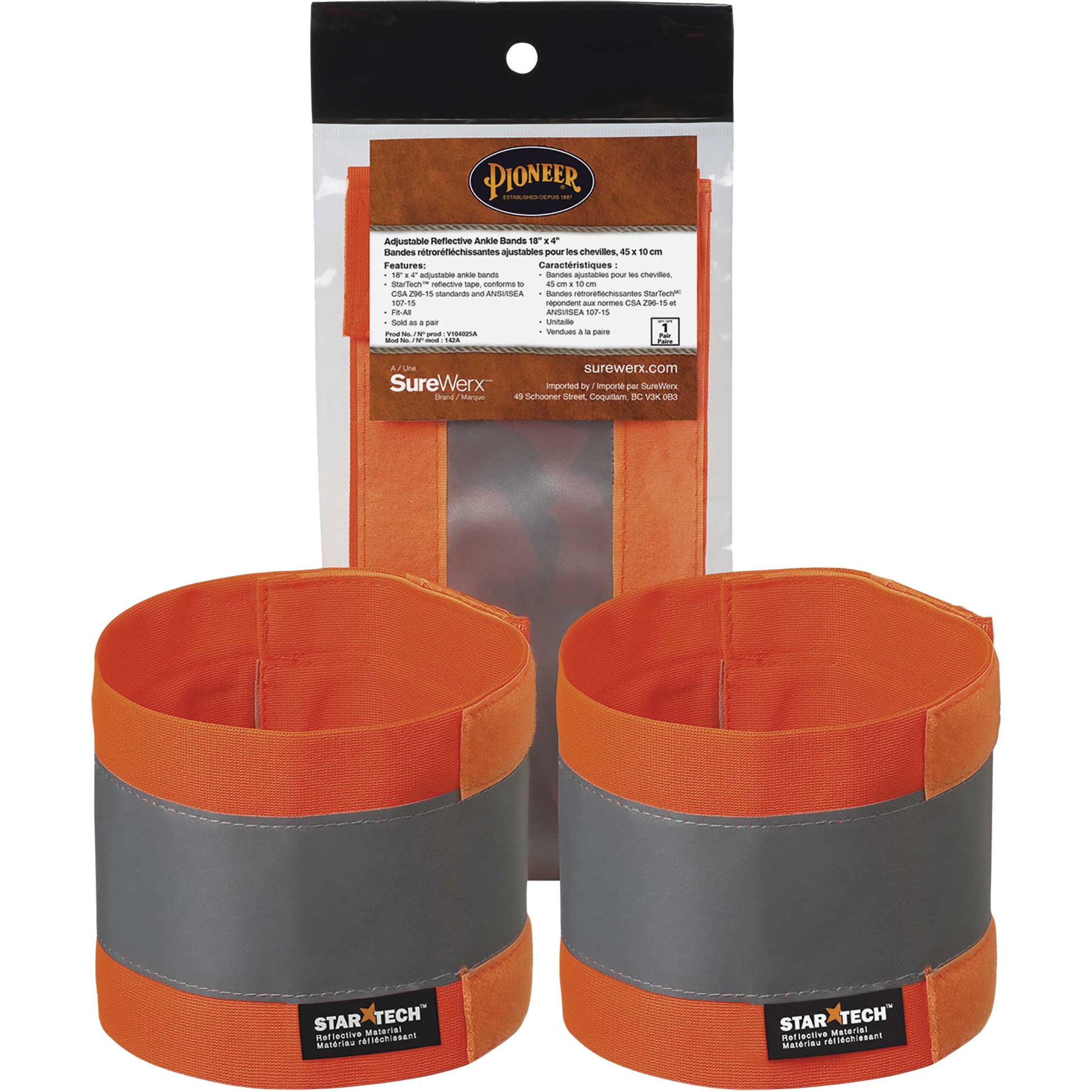 Pioneer 142A High-Visibility Adjustable Ankle Bands