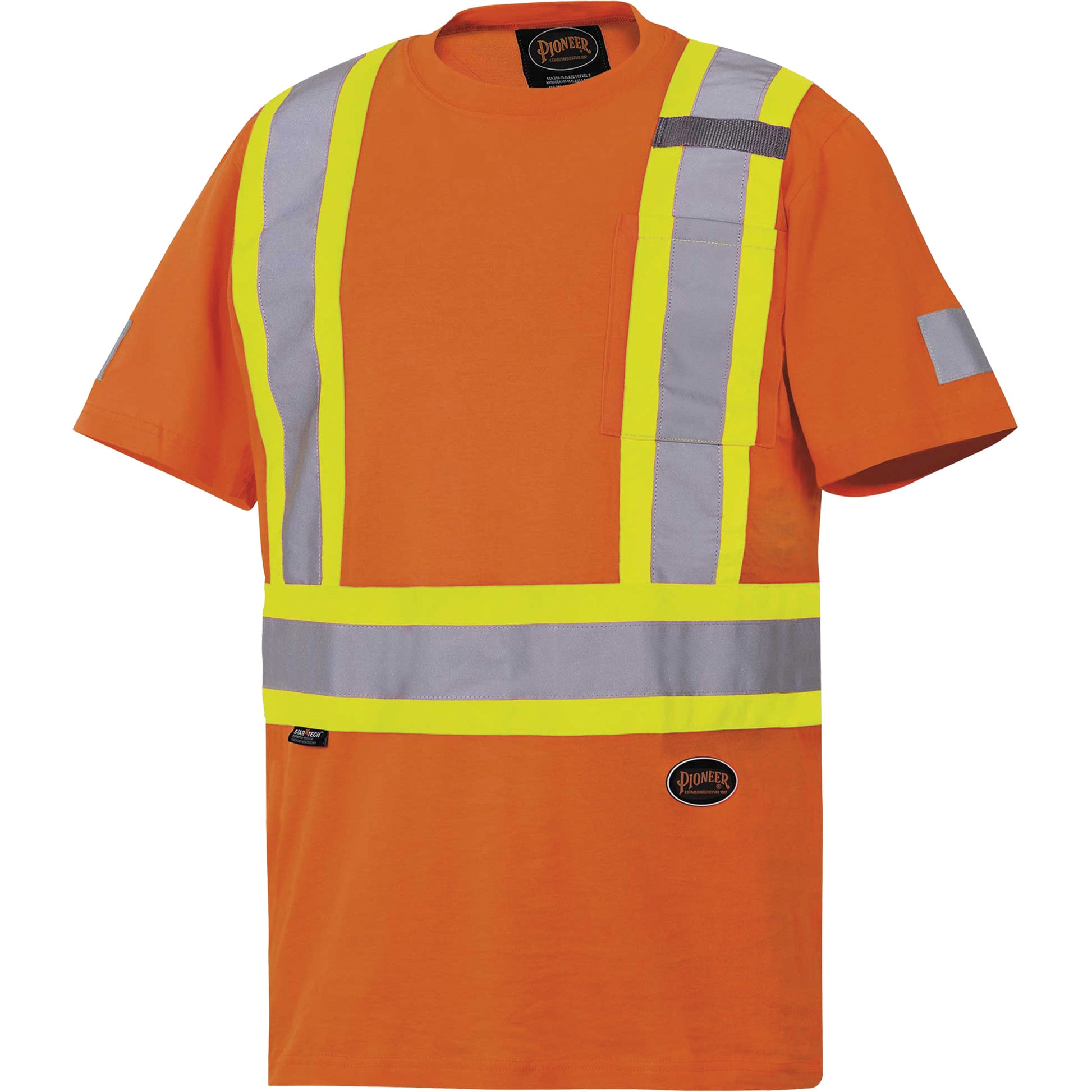 Pioneer 6978 Safety T-Shirt, Cotton, X-Large, Orange