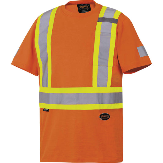 Pioneer 6978 Safety T-Shirt, Cotton, X-Large, Orange