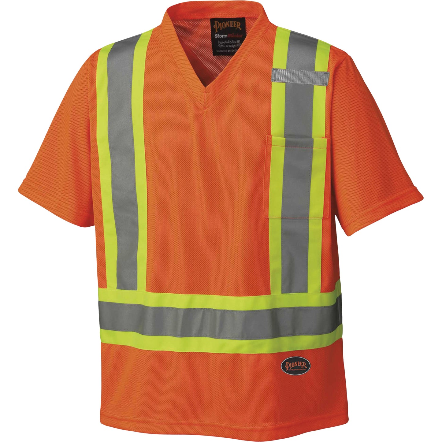 Pioneer 6979 Micro Mesh Traffic T-Shirt, 5X-Large, High Visibility Orange