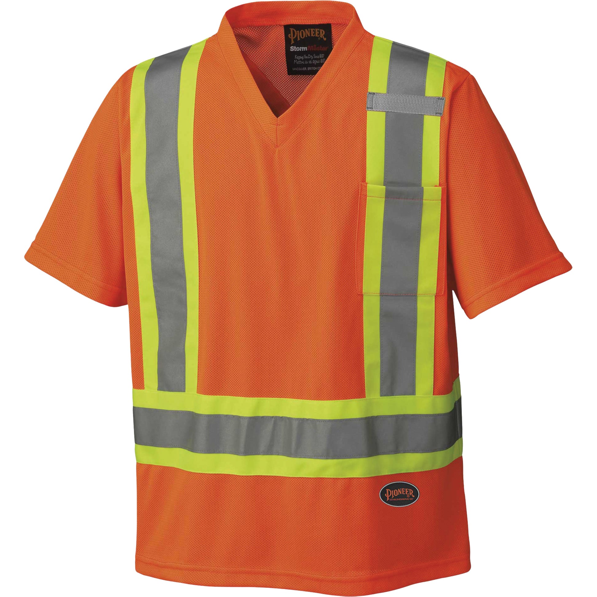 Pioneer 6979 Micro Mesh Traffic T-Shirt, 5X-Large, High Visibility Orange