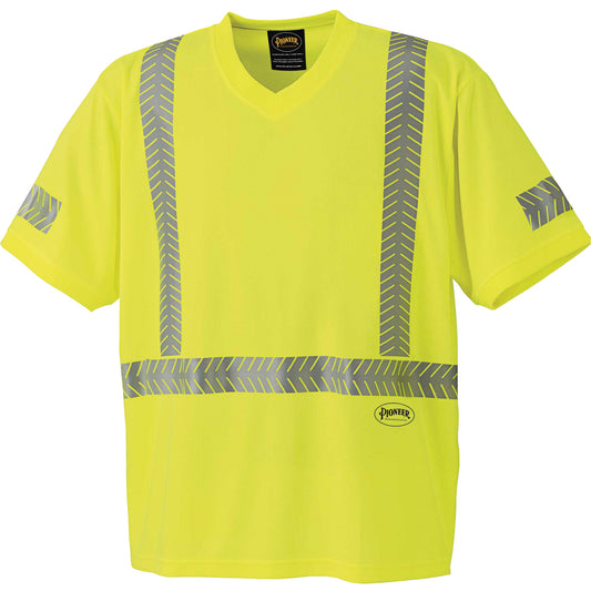 Pioneer 6901 Ultra-Cool Ultra-Breathable Safety T-Shirt, Medium, High Visibility Lime-Yellow