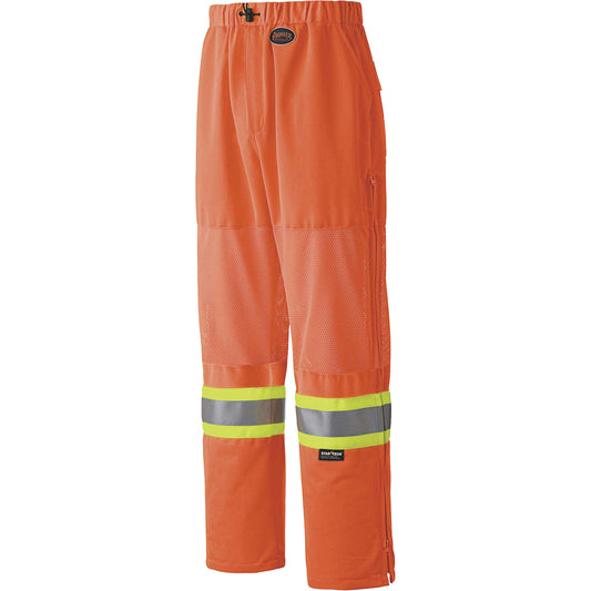 Pioneer 6001P Traffic Safety Pants, Polyester, 3X-Large, High Visibility Orange