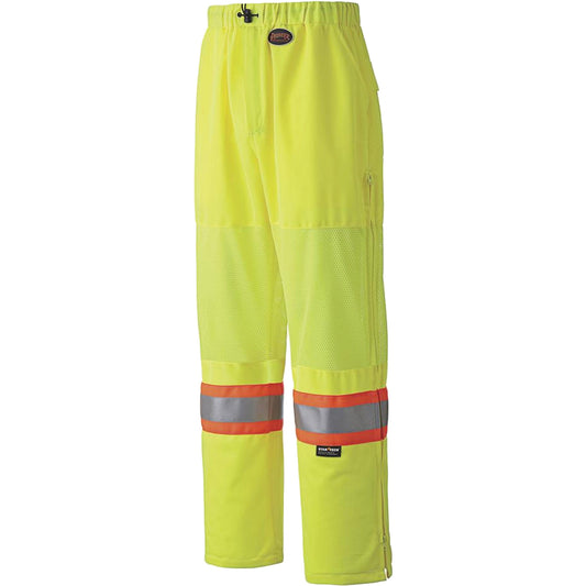 Pioneer 5999P Traffic Safety Pants, Polyester, 4X-Large, High Visibility Lime-Yellow