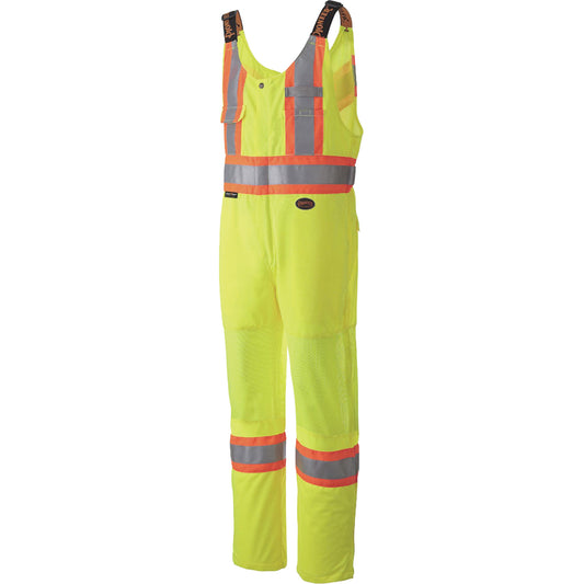 Pioneer 6000 Safety Overalls, Polyester, X-Large, High Visibility Lime-Yellow