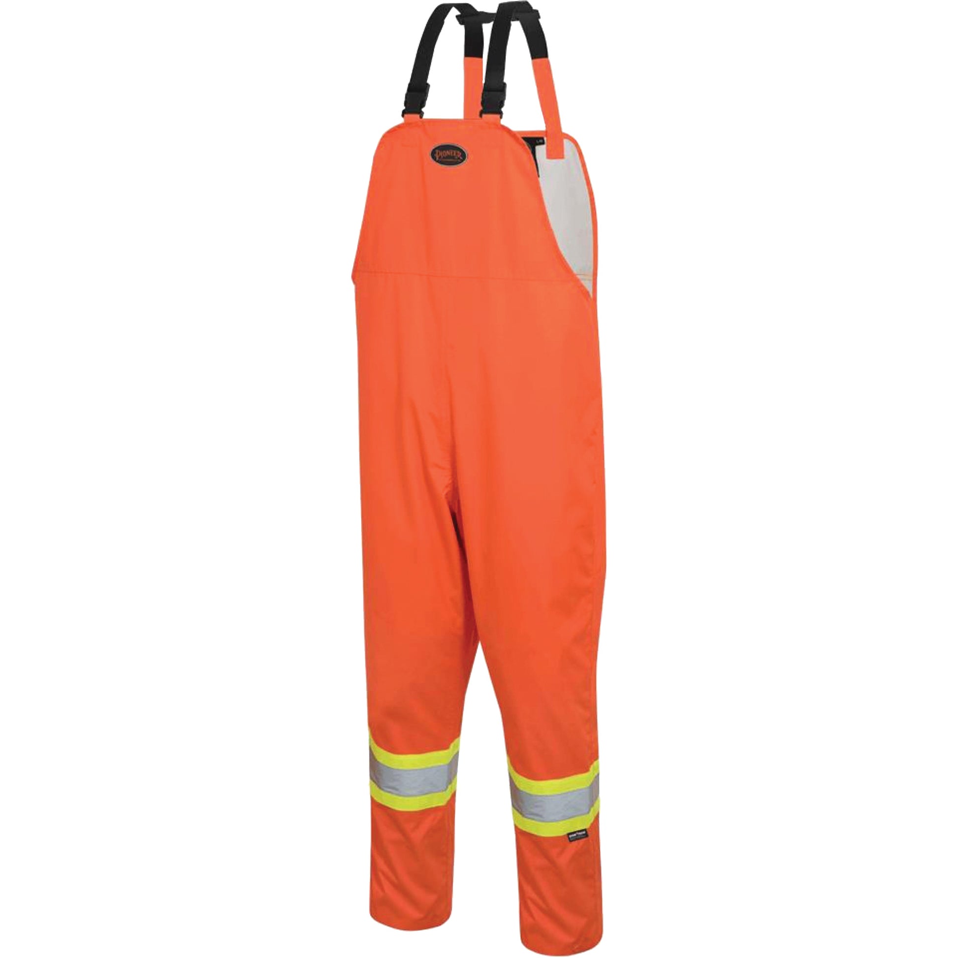 Pioneer 5627 The Rock 300D Bib Pants, Polyester, 4X-Large, High Visibility Orange