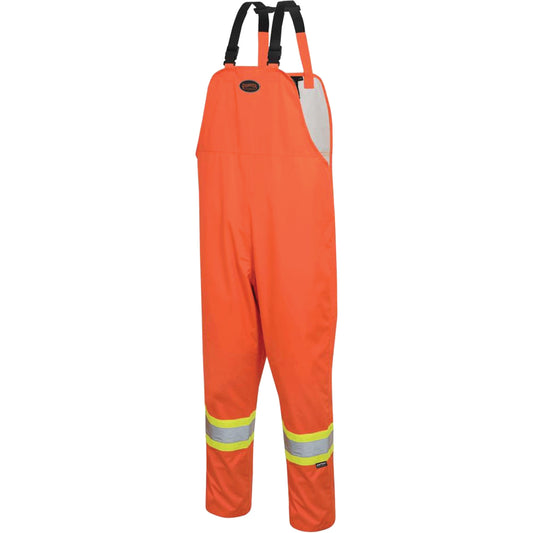Pioneer 5627 The Rock 300D Bib Pants, Polyester, 4X-Large, High Visibility Orange