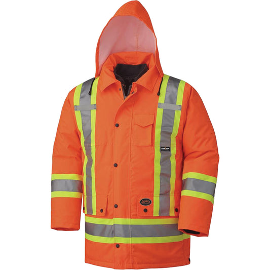 Pioneer 5020 Waterproof 7-in-1 Parka, High Visibility Orange, 5X-Large