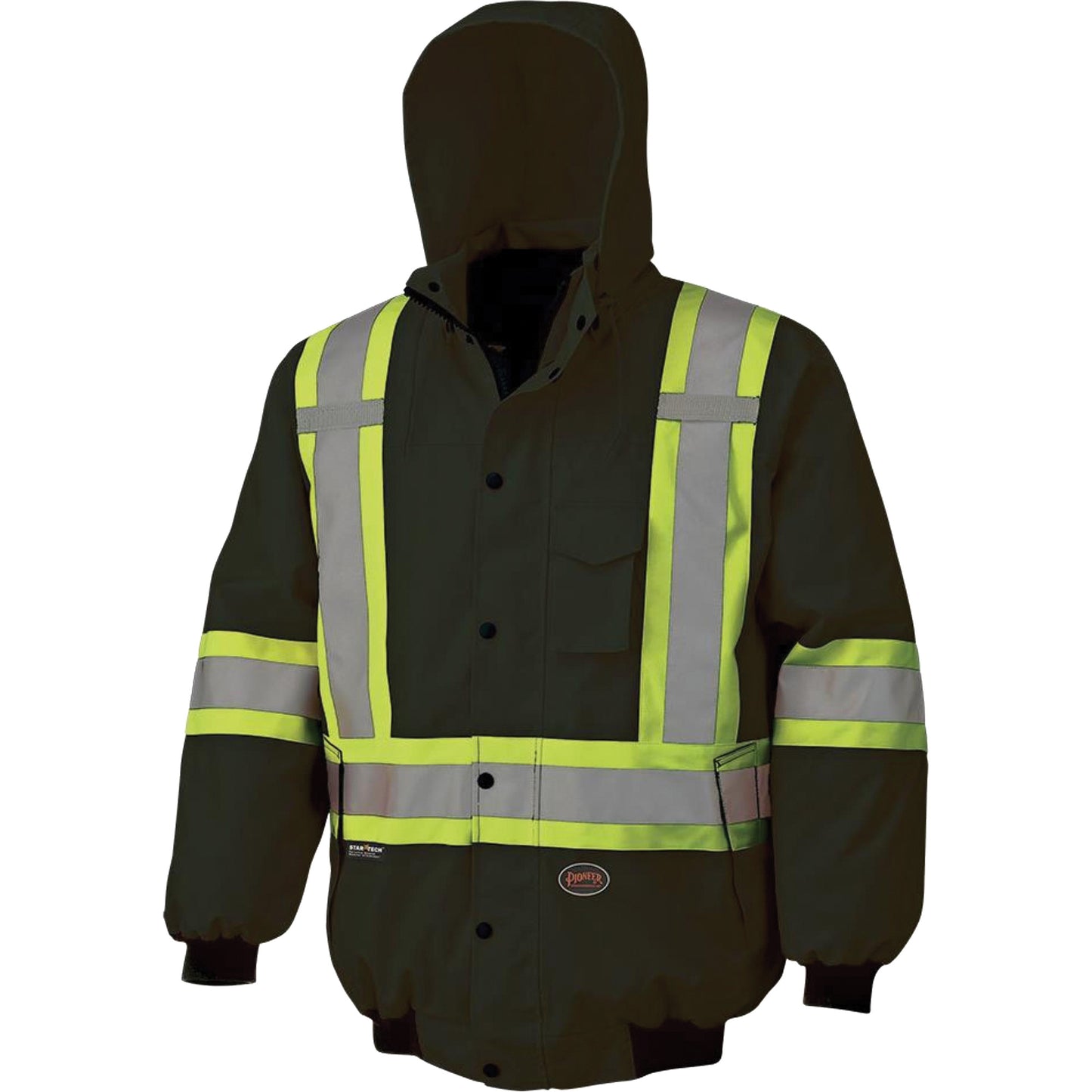 Pioneer 5026 Waterproof 7-in-1 Bomber Jacket, Polyester, Black, 3X-Large