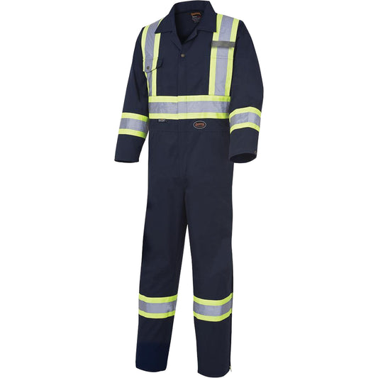Pioneer 516T Coveralls, 40 (Tall), Navy Blue