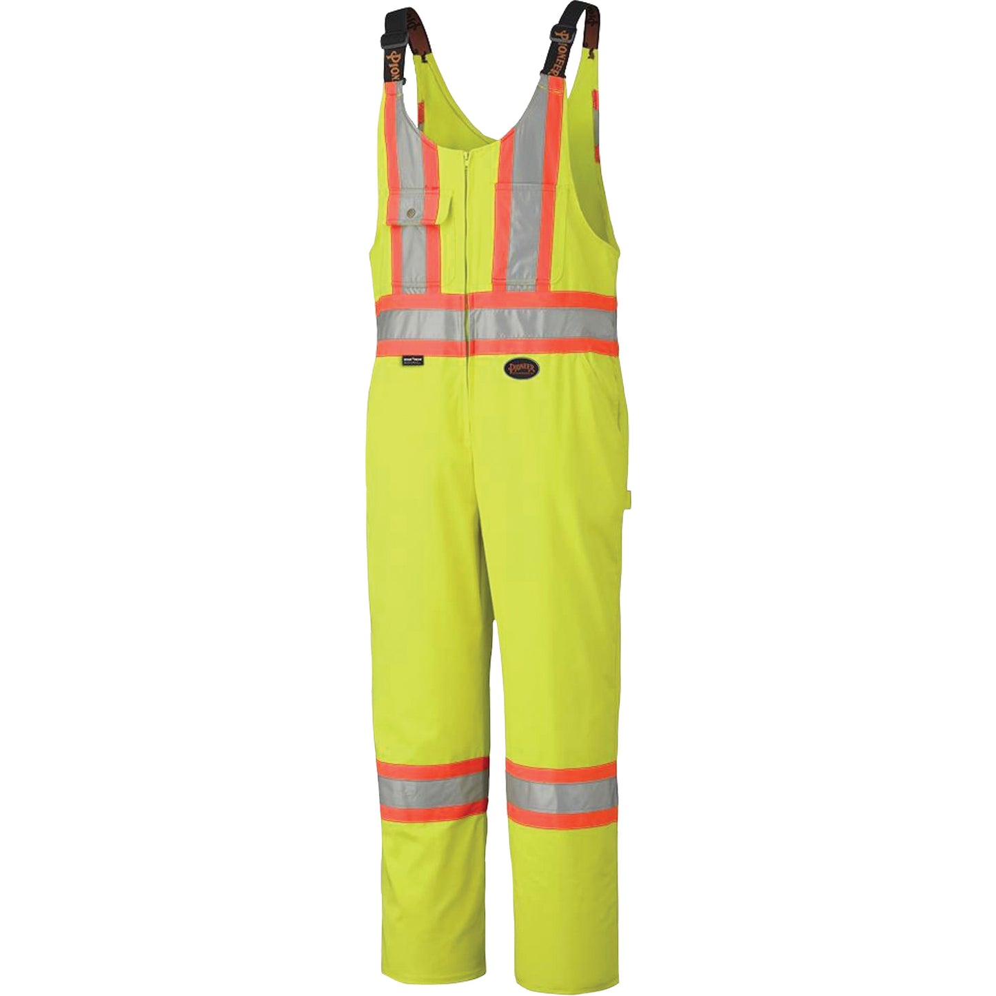 Pioneer 6616 Overalls, Poly-Cotton, 44, High Visibility Lime-Yellow