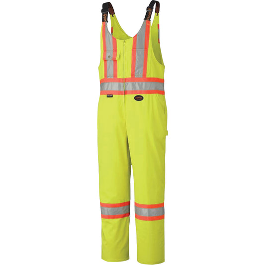 Pioneer 6616 Overalls, Poly-Cotton, 44, High Visibility Lime-Yellow