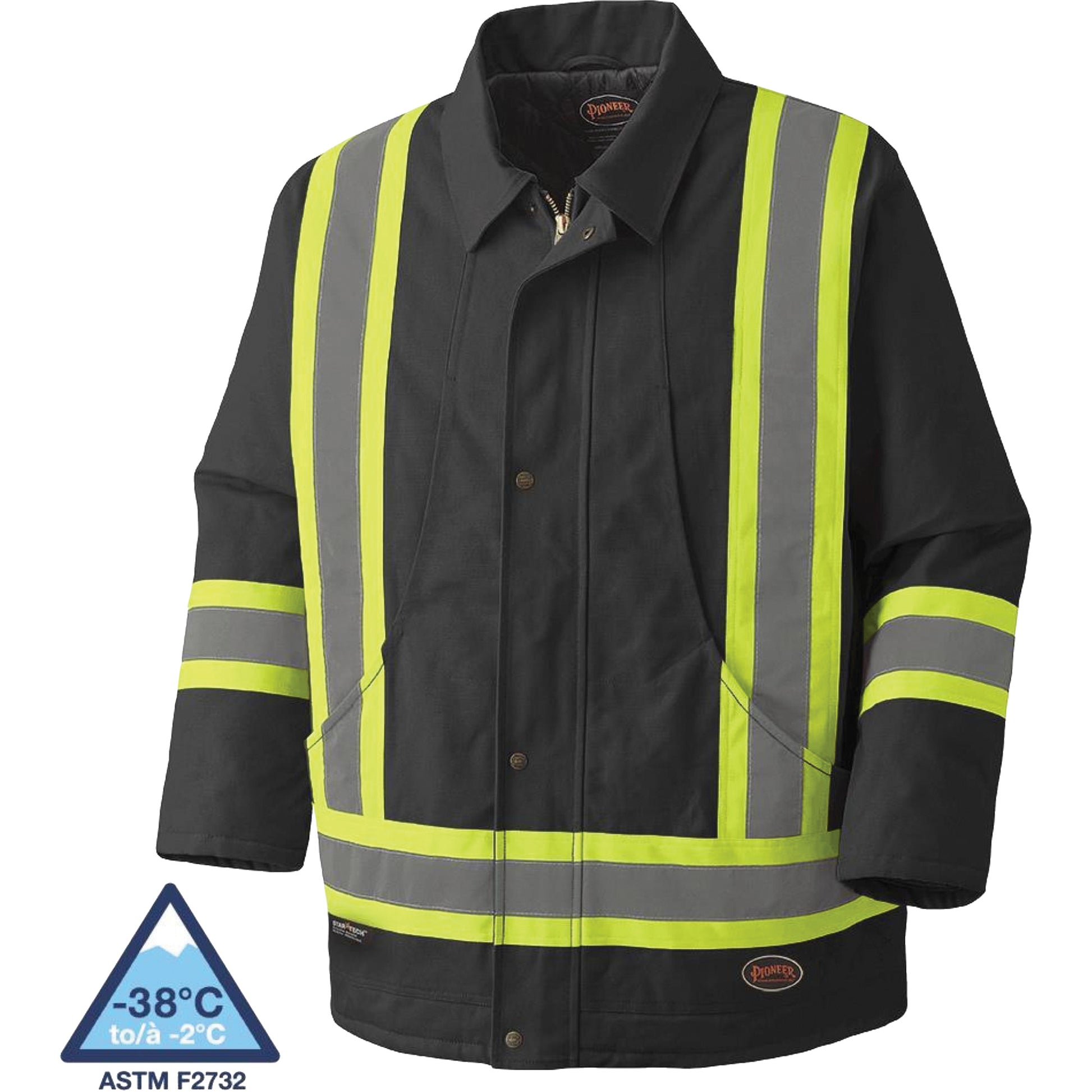 Pioneer 5535BKA Quilted Duck Parka, Black, X-Small
