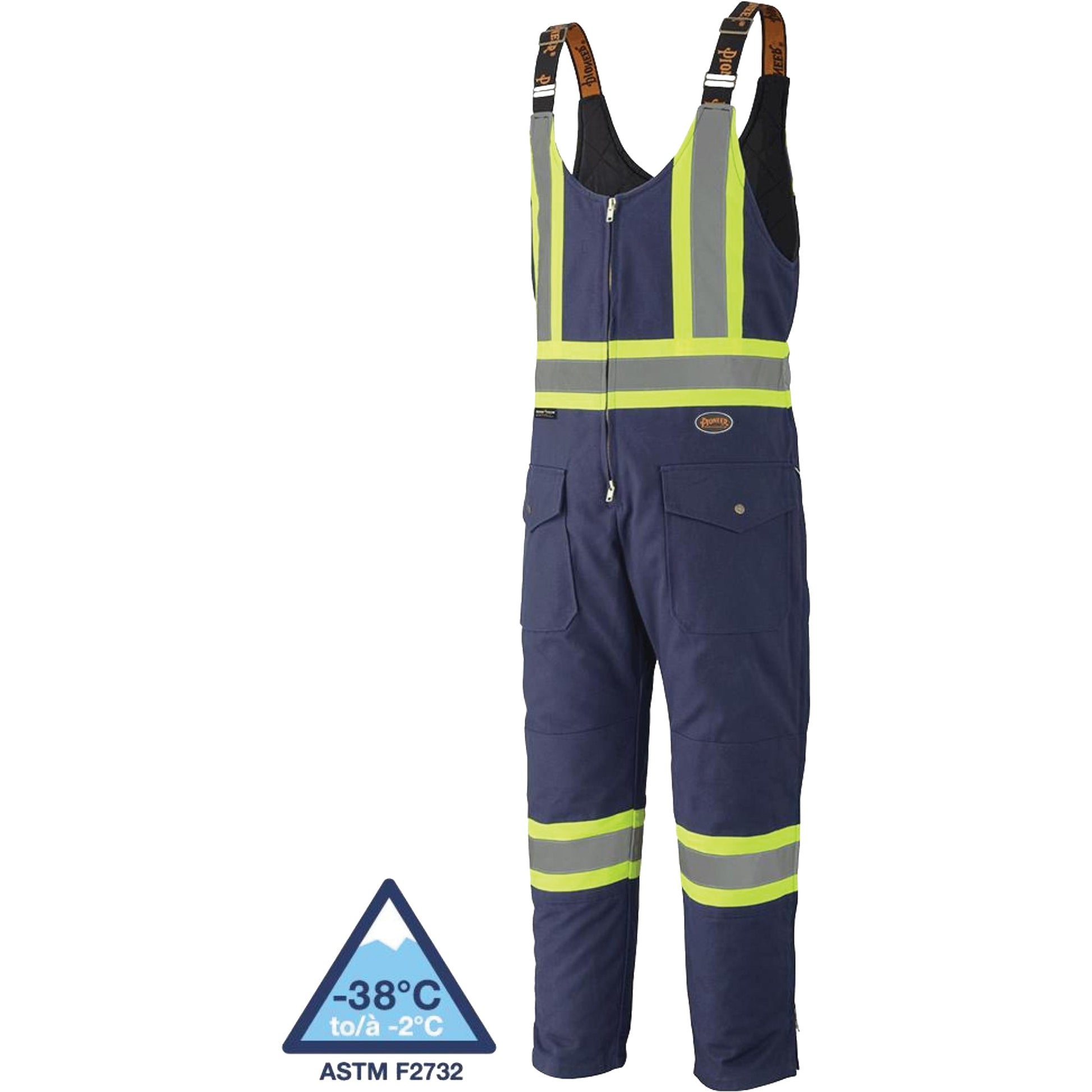Pioneer 5536 Quilted Duck Overalls, Cotton, Medium, Navy Blue