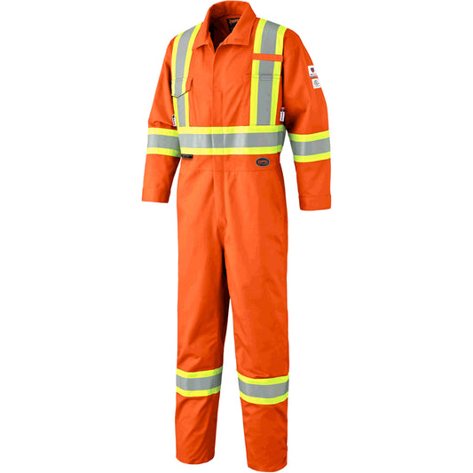 Pioneer 7702T FR-Tech® Arc-Rated Coverall, Size 48 (Tall), High Visibility Orange, 10 cal/cm²