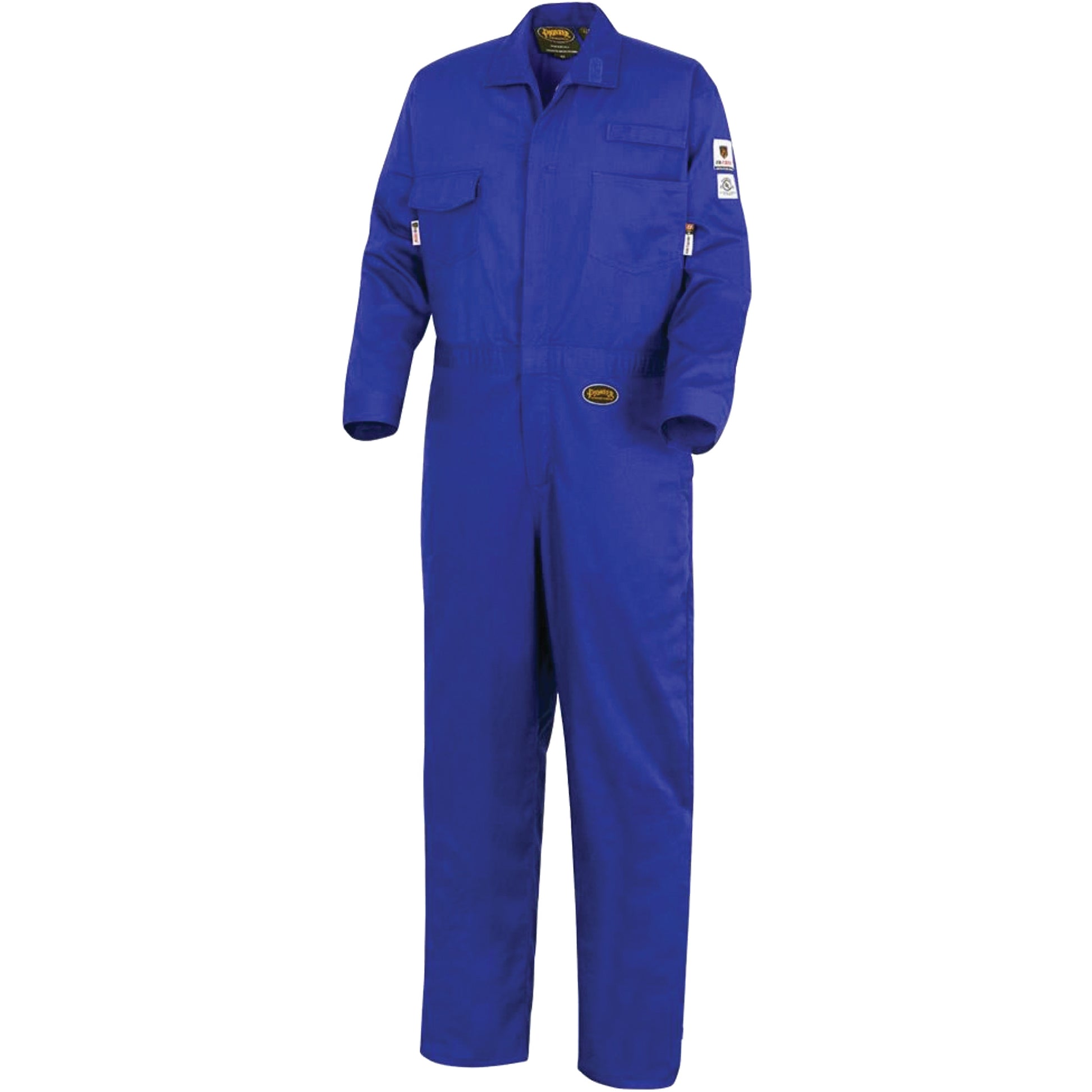 Pioneer 7779 FR-Tech® 88/12 Arc Rated Flame Resistant Coveralls, Size 44, Royal Blue