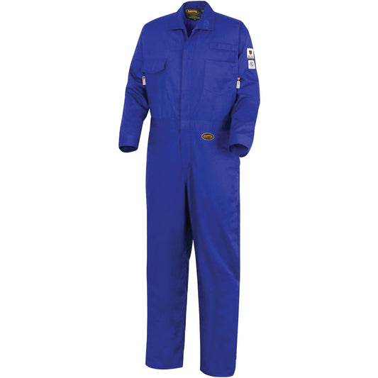 Pioneer 7779 FR-Tech® 88/12 Arc Rated Flame Resistant Coveralls, Size 44, Royal Blue