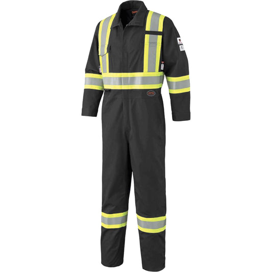 Pioneer 7702BKT FR-Tech® Arc-Rated Coverall, Size 42 (Tall), Black, 10 cal/cm²