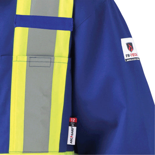 Pioneer 7706T FR-Tech® Flame-Resistant Coverall with Leg Zippers, Size 48 (Tall), Royal Blue, 9.7 cal/cm²