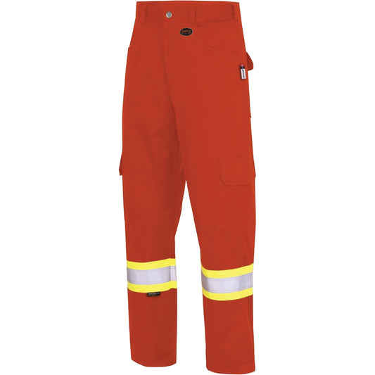 Pioneer 7765 FR-Tech® 88/12 Arc Rated High-Visibility Safety Cargo Pants, 32, x 34, High Visibility Orange, 10 cal/cm²