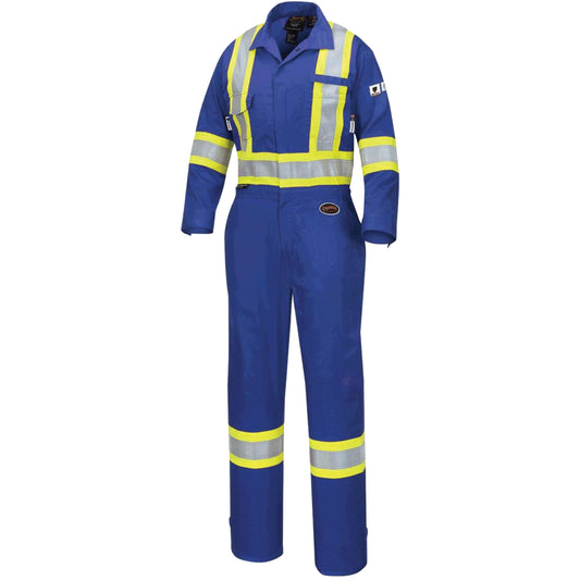 Pioneer 7704W FR-Tech® Women's FR/Arc-Rated Coveralls, Size Small, Royal Blue, 10 cal/cm²