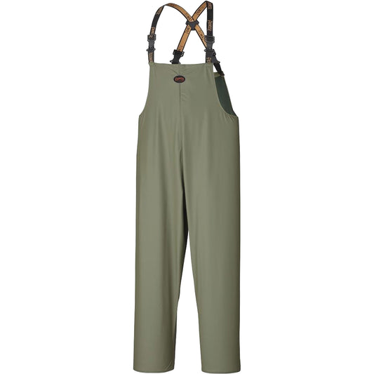 Pioneer D7020 Dry King® Stretch Bib Pants, Large, Polyurethane, Green