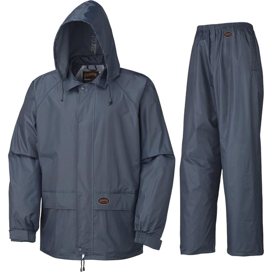 Pioneer 883 Rain Suit, Polyester/PVC, X-Large, Navy Blue