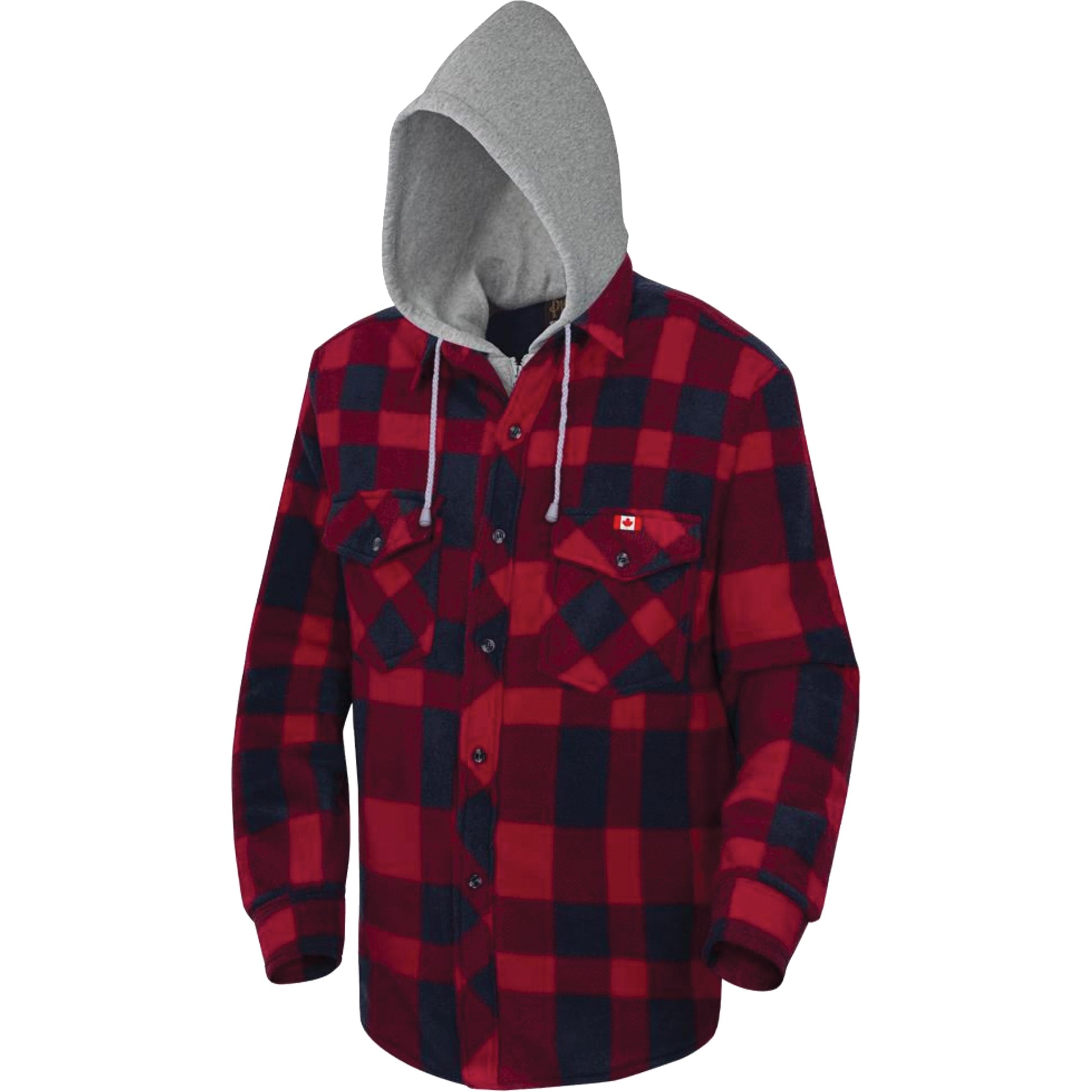 Pioneer 415RB Quilted Hooded Shirt, Men's, Medium, Multi-Colour