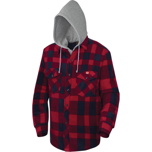 Pioneer 415RB Quilted Hooded Shirt, Men's, Medium, Multi-Colour