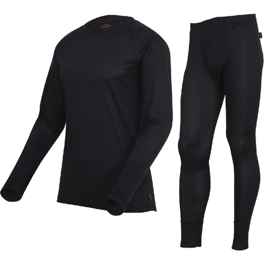 Pioneer D2200A Premium Quick-Dry & Moisture-Wicking Underwear Set, Men's, 2X-Large, Black