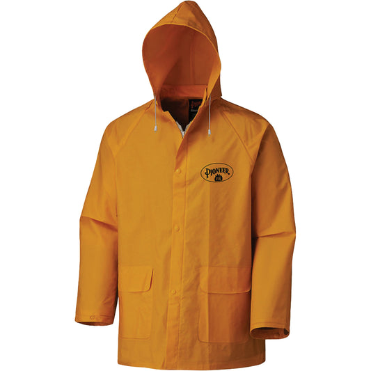 Pioneer 578 Flame-Resistant Rain Suit, Polyester/PVC, 6X-Large, Yellow