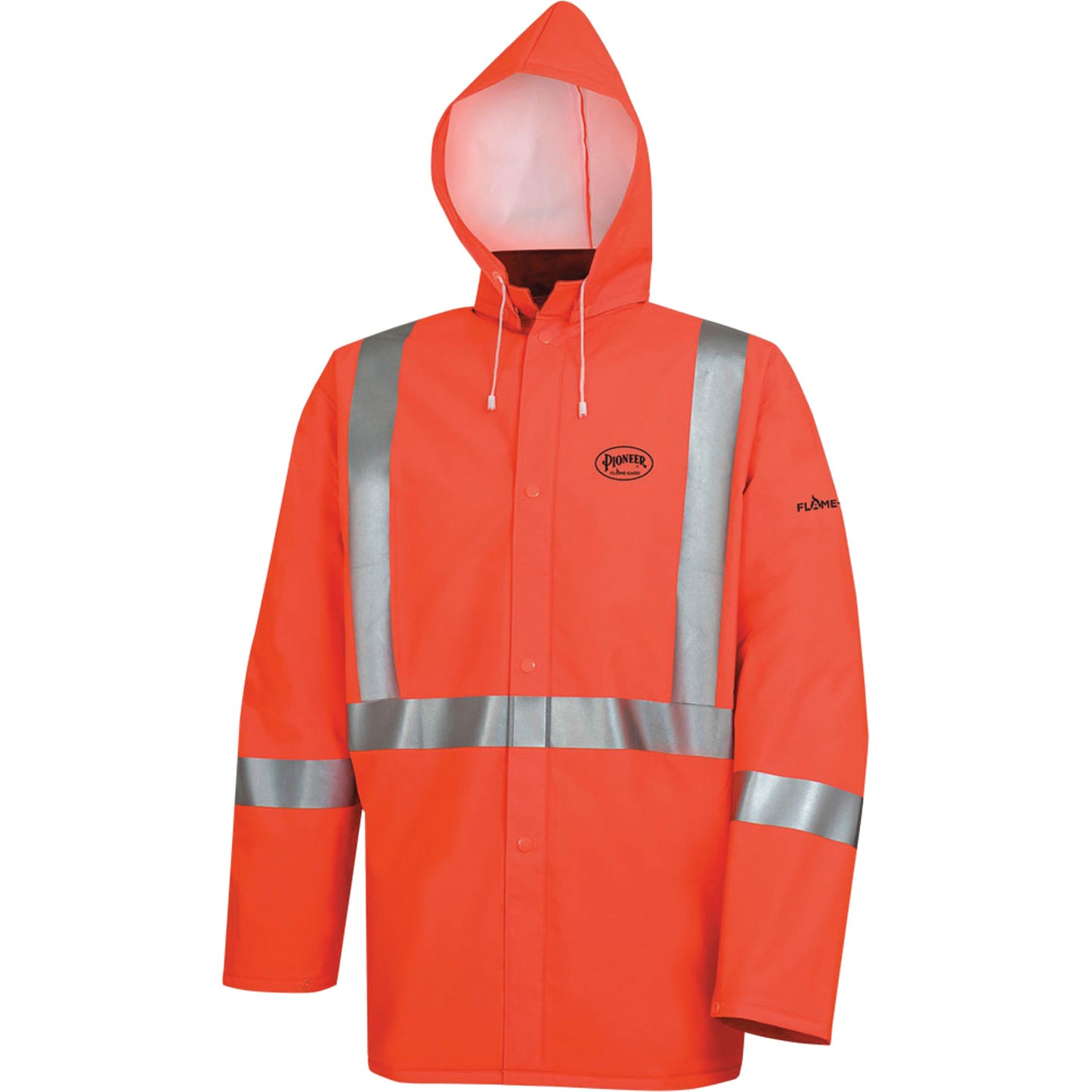 Pioneer 576J High-Visibility FR Rain Jacket, 2X-Large, High Visibility Orange