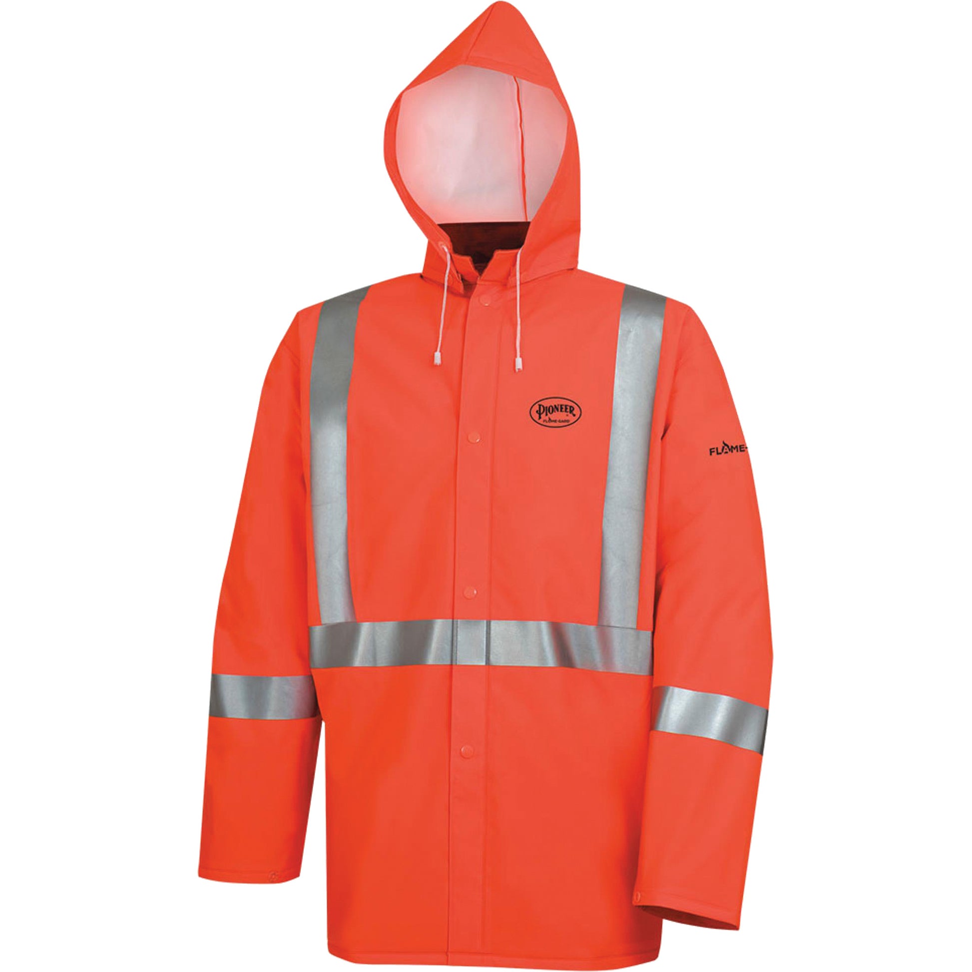Pioneer 576J High-Visibility FR Rain Jacket, 2X-Large, High Visibility Orange