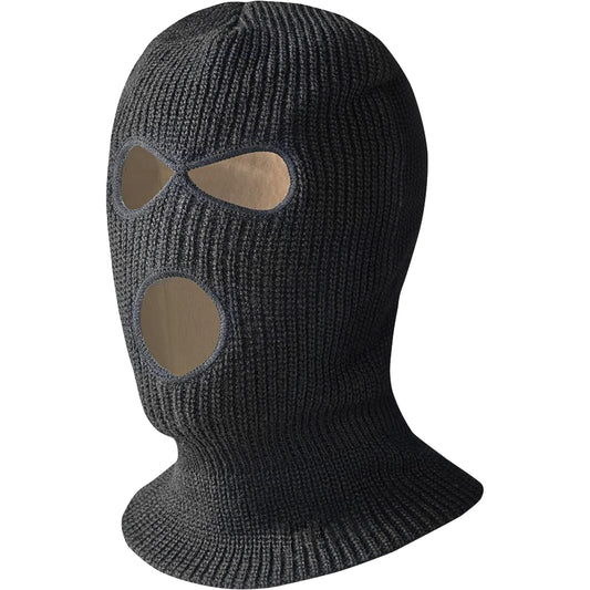 Pioneer 5560A Lined 3-Hole Balaclava, Black