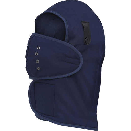 Pioneer 565N Long-Necked Hardhat Liner, Fleece Lining, One Size, Navy Blue