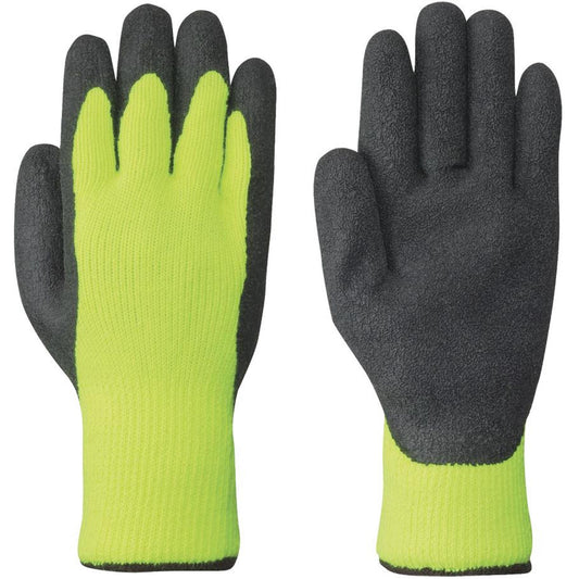 Pioneer 5322 High-Visibility Seamless Knit Gloves, Medium, Latex Coating