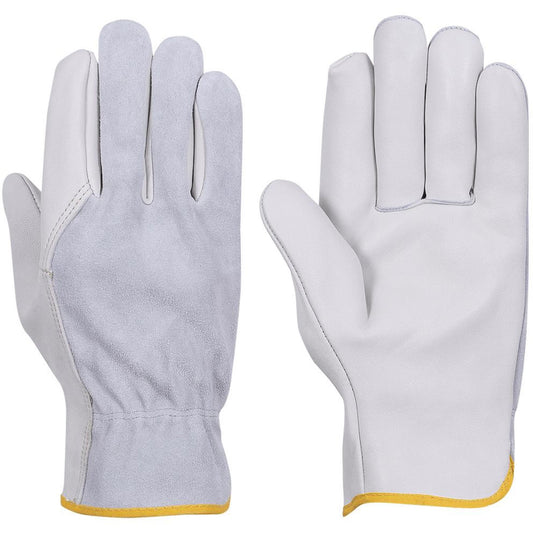 Pioneer 535G Beige Driver's Gloves, Large, Grain Cowhide Palm