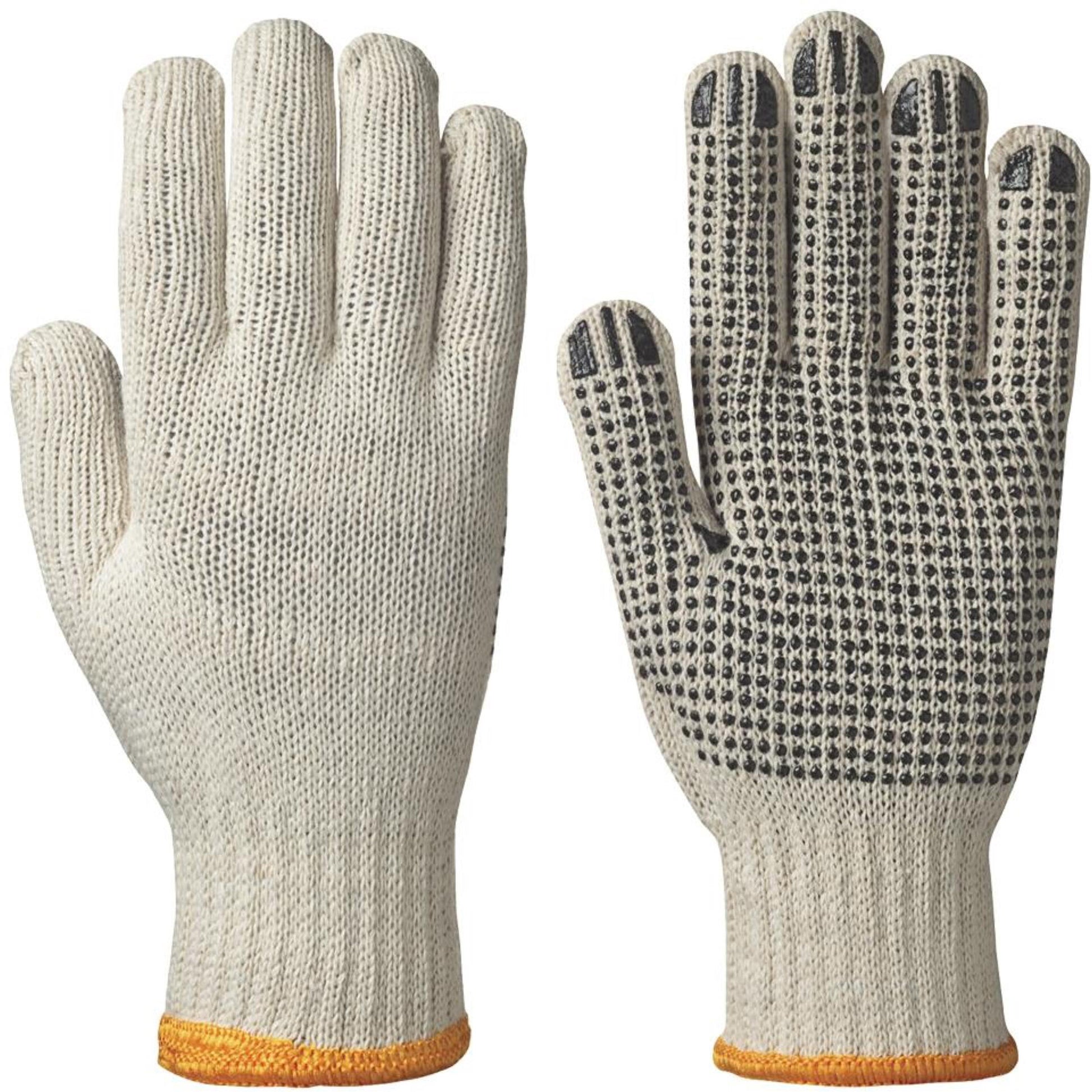 Pioneer 501 Knitted Dotted-Palm Gloves, Poly/Cotton, X-Large