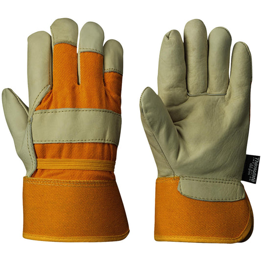 Pioneer 632 Insulated Fitter's Gloves, One Size, Grain Cowhide Palm, Boa Inner Lining