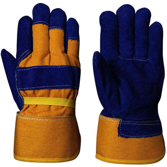 Pioneer 655 Insulated Fitter's Gloves, One Size, Split Cowhide Palm, Boa Inner Lining