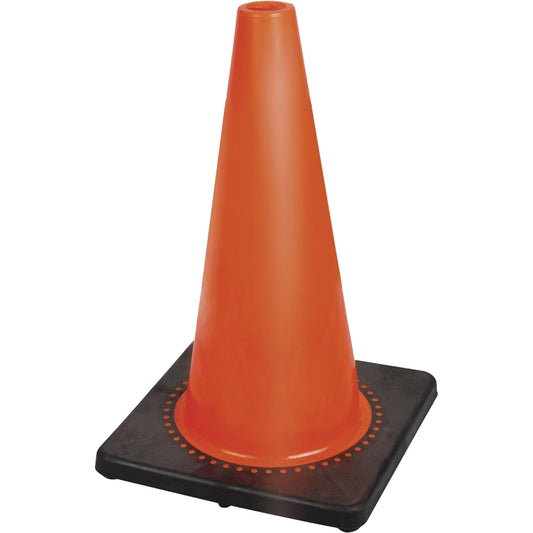Pioneer 181P Premium Flexible Safety Cone, 18", Orange