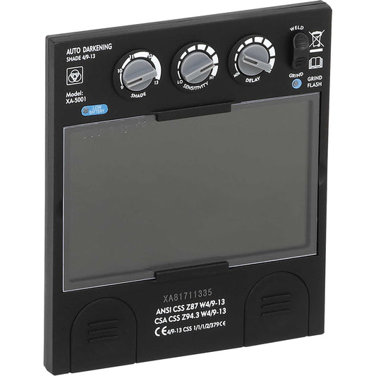 Advantage Plus Large Variable Shade Auto Darkening Filter, 5-1/4" W x 4-1/2" H Viewing Area, For Use With S26200