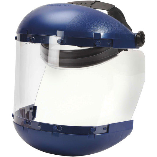 Sellstrom 380 Premium Series Dual Crown Uncoated Faceshield, Acetate, Ratchet Suspension